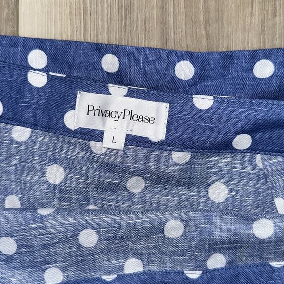 Privacy Please June mini skirt in riviera dot size large - Picture 3 of 8